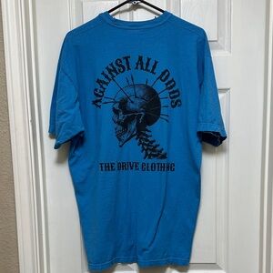 The Drive Clothing Blue Skull Graphic Tee